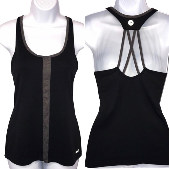 Avia  Black Strappy Back Athletic Activewear Tank Top Sz. Small - Picture 1 of 9